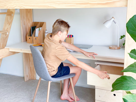 Cozy Loft bed with desk