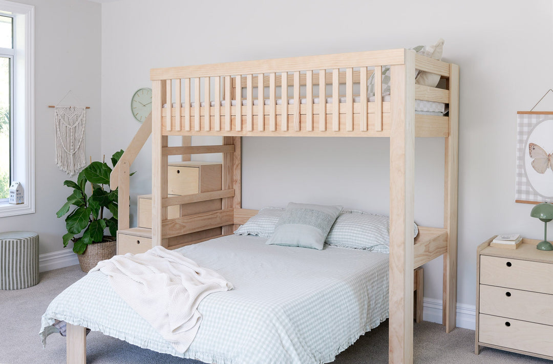 Family Scandi T-shaped Bunk Bed PINE