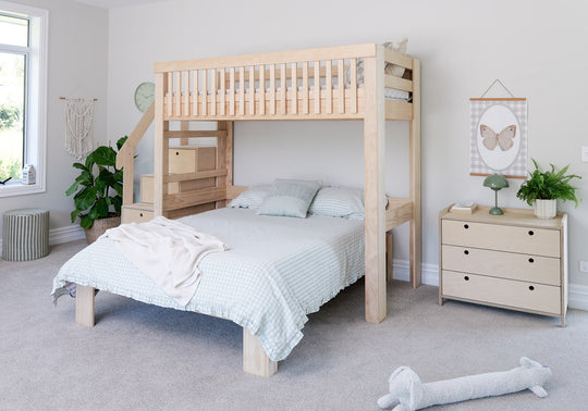 Family Scandi T-shaped Bunk Bed PINE
