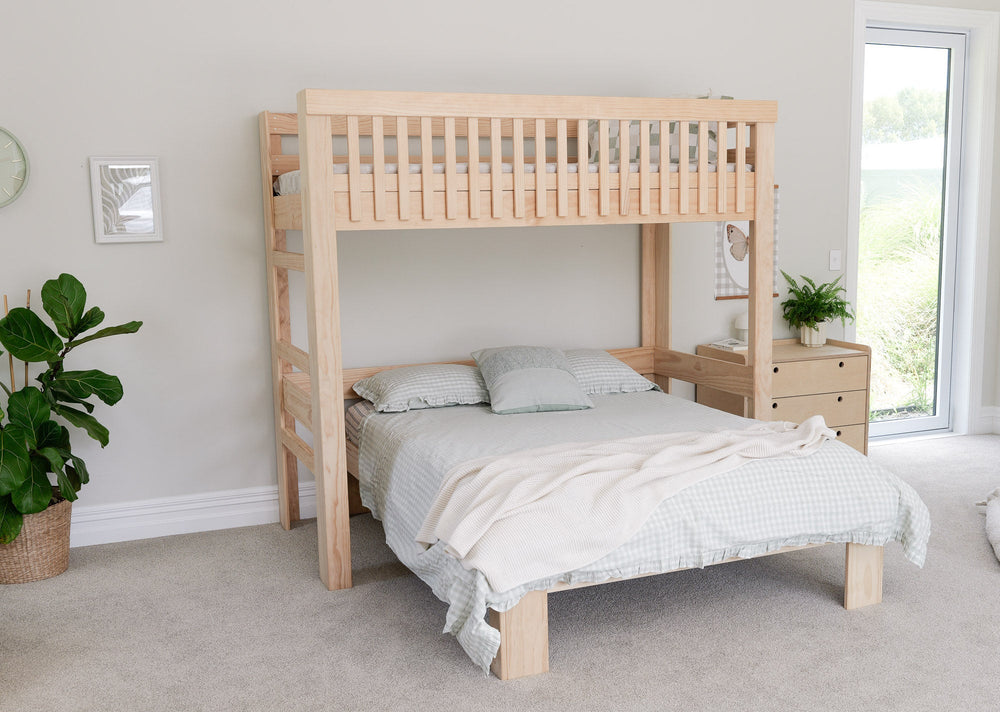 Family Scandi T-shaped Bunk Bed PINE