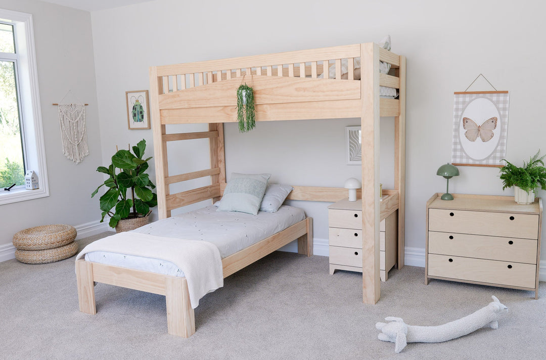 Cozy L-shaped Bunk Bed PINE