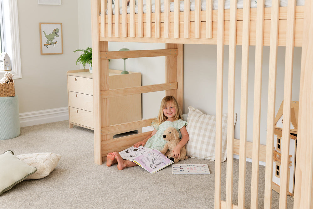 Scandinavia LOW Loft Bed PINE