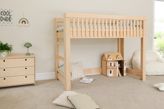 Scandi LOW Loft Bed PINE