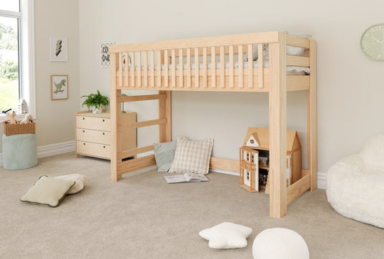 Scandi LOW Loft Bed PINE
