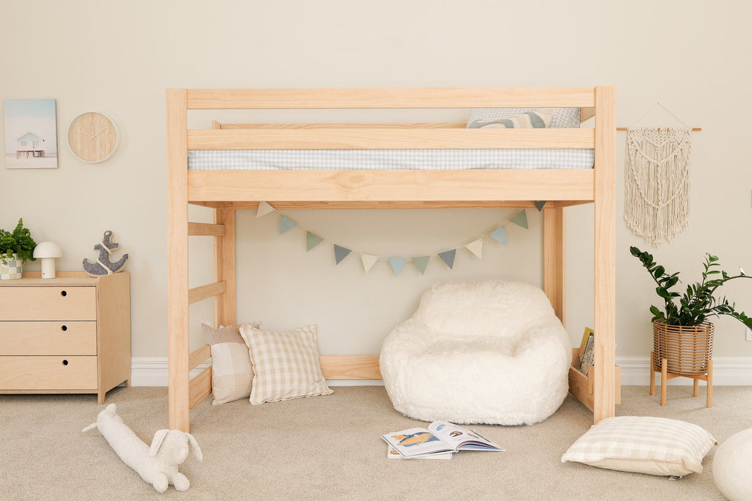 Classic LOW Loft Bed PINE