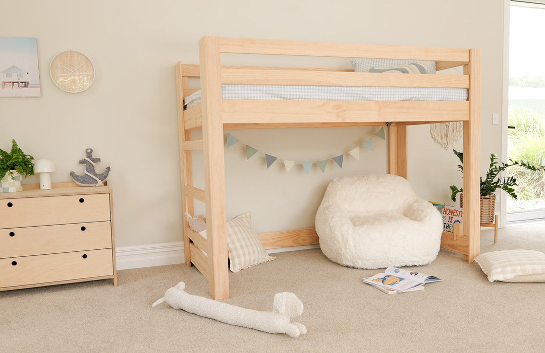 Classic LOW Loft Bed PINE