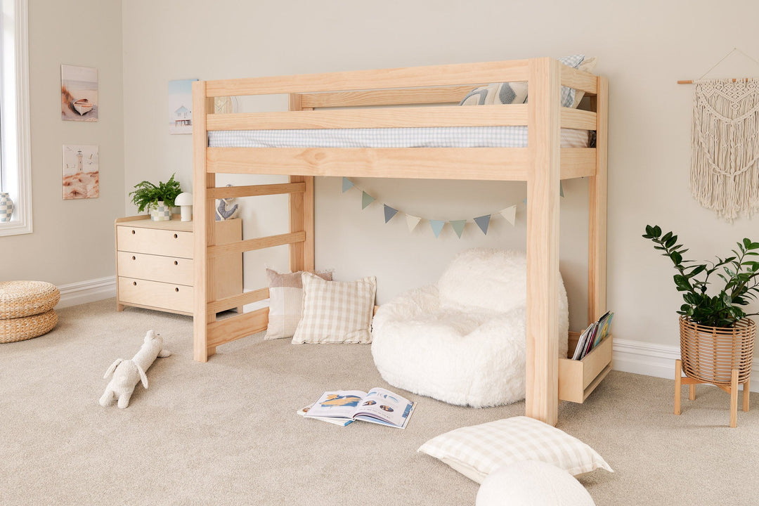 Classic LOW Loft Bed PINE