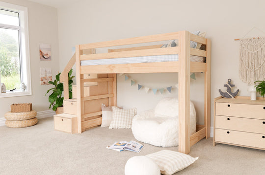 Classic LOW Loft Bed PINE