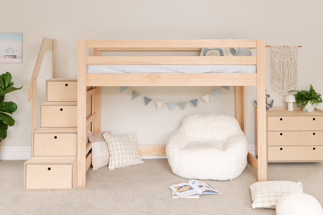 Classic LOW Loft Bed PINE