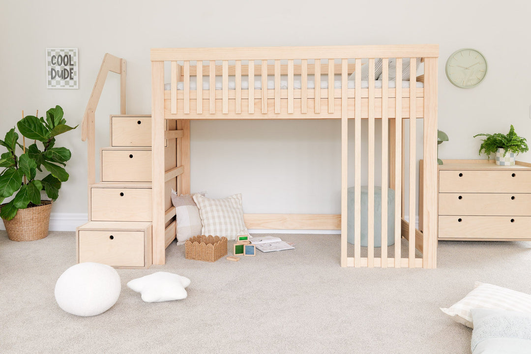 Scandinavia LOW Loft Bed PINE