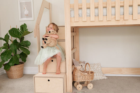 Country House LOW Loft Bed PINE
