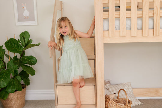Country House LOW Loft Bed PINE