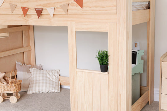 Tree House LOW Loft Bed PINE