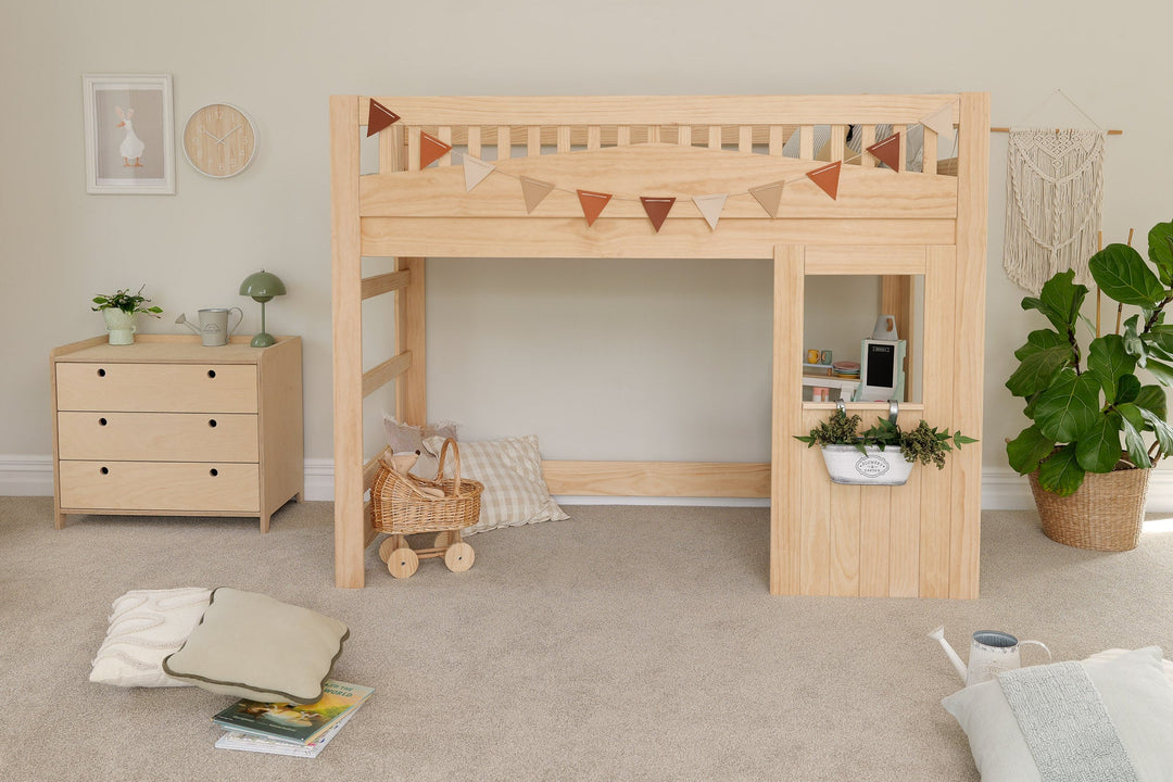 Tree House LOW Loft Bed PINE