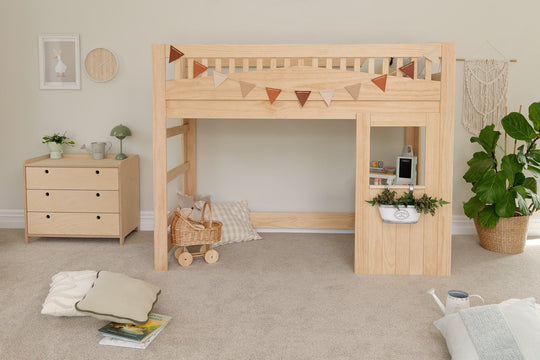 Tree House LOW Loft Bed PINE