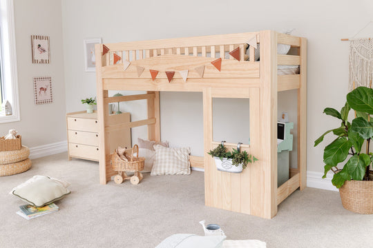 Tree House LOW Loft Bed PINE