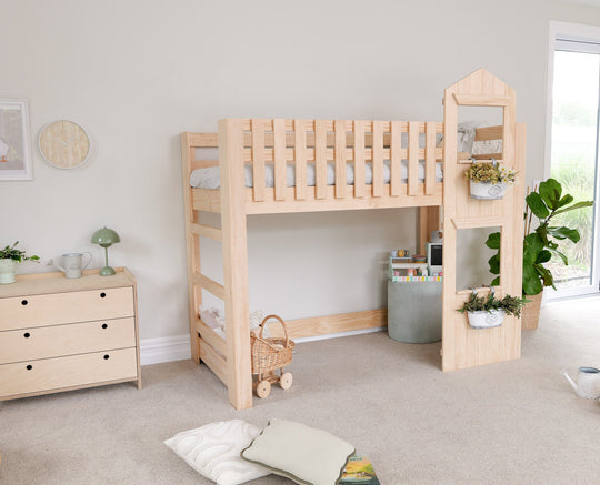 Country House LOW Loft Bed PINE