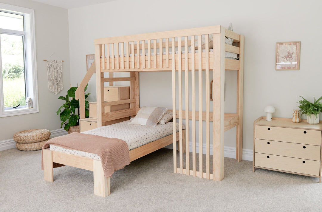 Scandinavia L-shaped Bunk Bed PINE