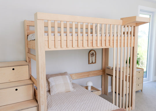Scandinavia L-shaped Bunk Bed PINE