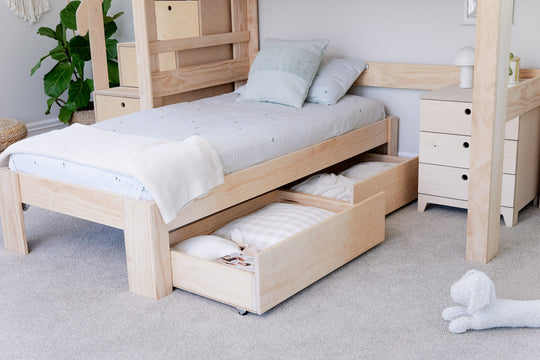 Cozy L-shaped Bunk Bed PINE