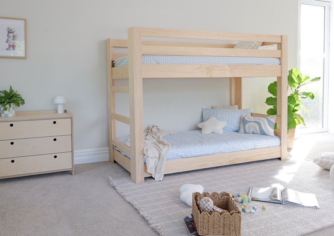Classic LOW Bunk Bed PINE