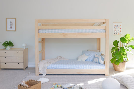 Classic LOW Bunk Bed PINE