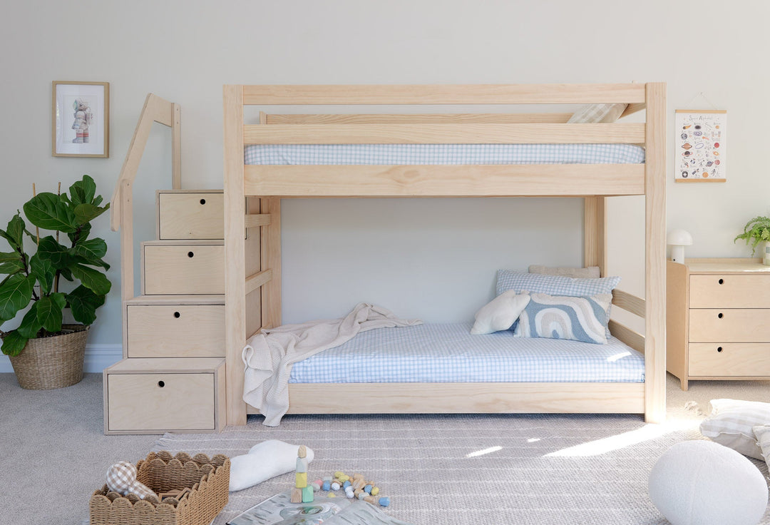 Classic LOW Bunk Bed PINE