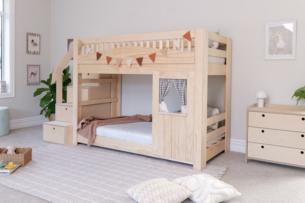 Tree House LOW Bunk Bed PINE