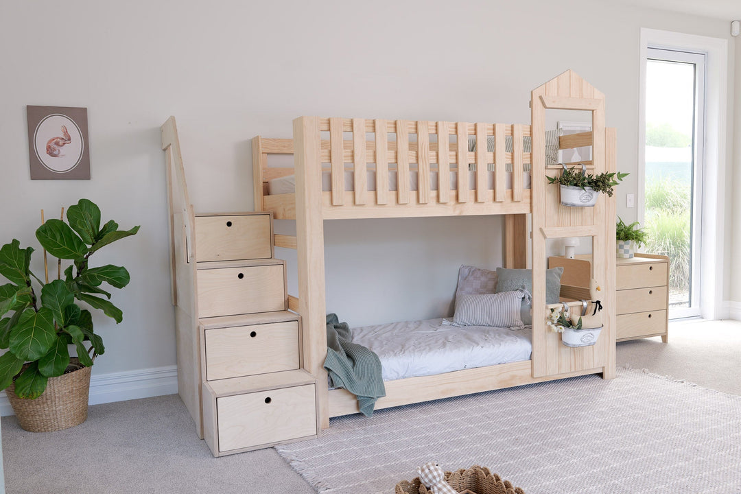 Country House LOW Bunk Bed PINE