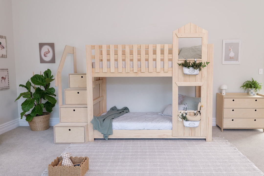 Country House LOW Bunk Bed PINE