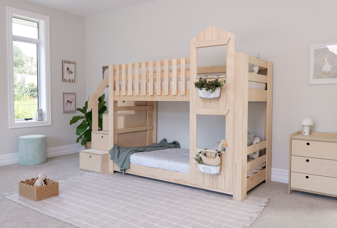 Country House LOW Bunk Bed PINE