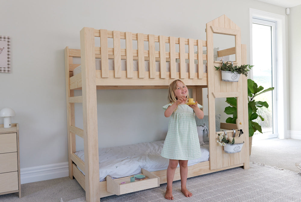 Country House LOW Bunk Bed PINE
