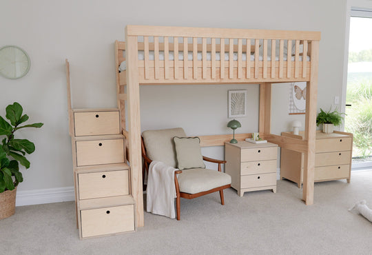 Scandi Loft Bed PINE