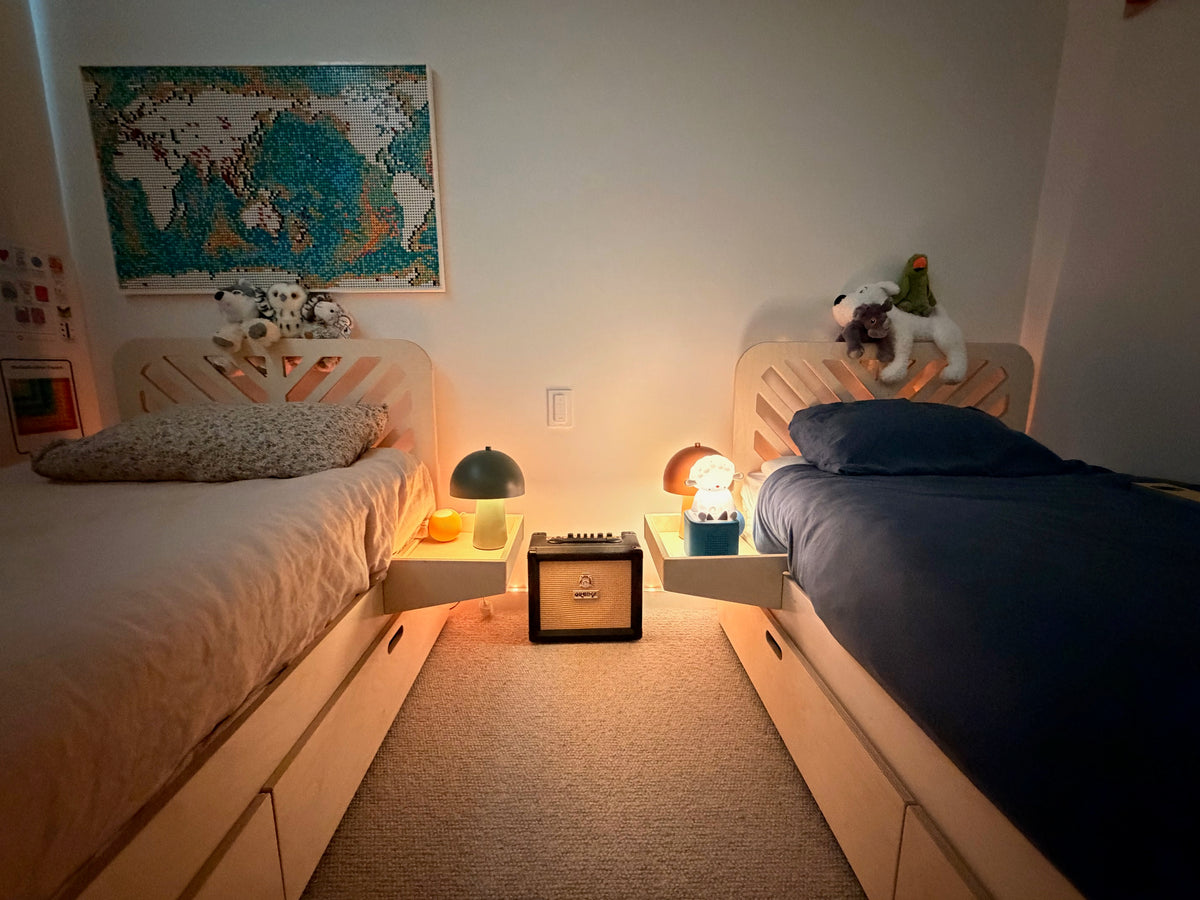 Magic of Wood single bed in a real customer bedroom