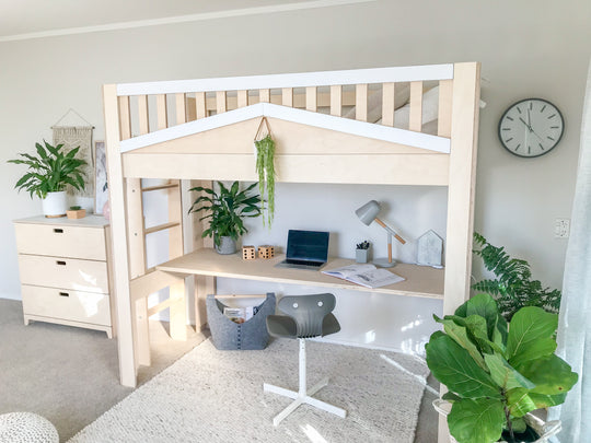 Cozy Loft bed with desk