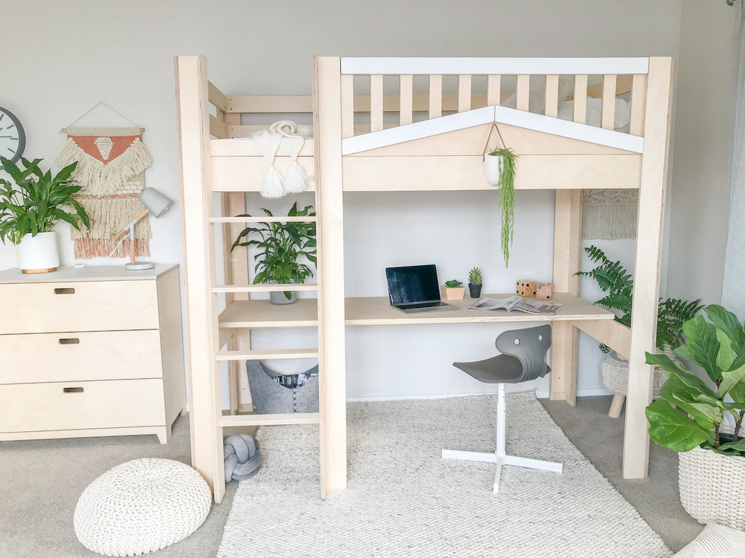 Cozy Loft bed with desk